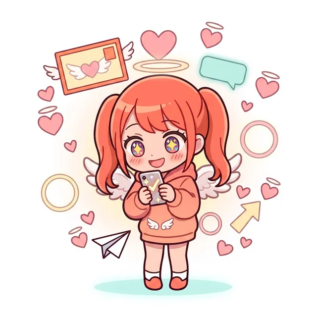 素直な即レス天使タイプのキャラクター「ソクテンちゃん」