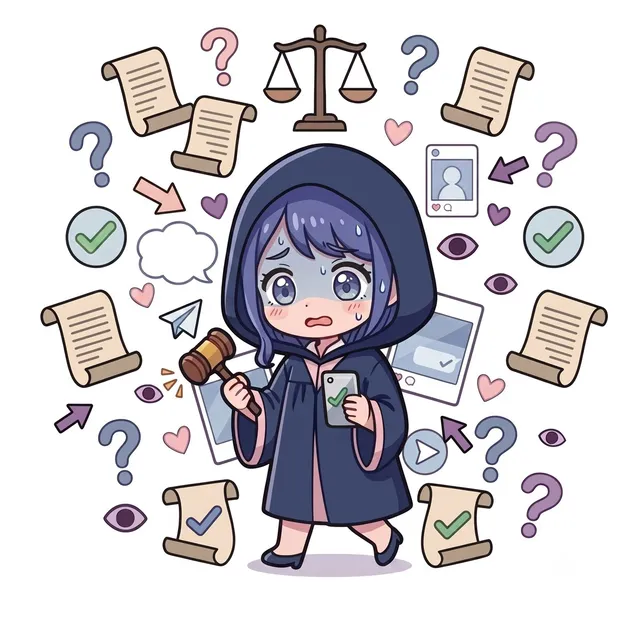 考えすぎ追いDMタイプのキャラクター「カンガエスギちゃん」